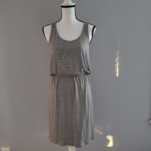 H&M Basic Striped Sleeveless Tee Dress Size S - Picture 1 of 8